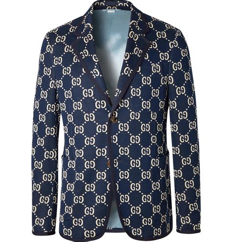 gucci navy blazer|Gucci blazer for men.